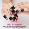 Beaupretty 100 Sheets Nail Protector Stickers Nail Protector Cover U-Shape Tape for Gel Polish Fingers
