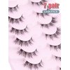 Cat Eye Lashes Wispy Eyelashes Manga Cat Eyelashes Natural Look 15mm Wispy False Lashes 3D Volume Fake Eyelashes Anime Lash Soft Faux Mink Lashes 7 Pairs Lashes Pack Siligli