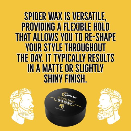 OMWAH Spider Wax - Long Lasting and Strong Hold Hair Volumizer and Texturizer for Men (100 ML)
