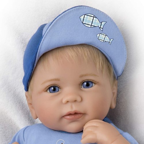 The Ashton-Drake Galleries So Truly Real I'm A Catch Baby Boy Doll
