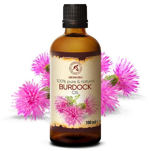 Burdock Root Oil 3.4 FL Oz - 100% Pure & Natural - Arctium Lappa for Hair & Scalp - Good benefits for Skin - Hair - Face - Body care - Glass Bottle - Oils Burdock