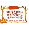 PIBIPAID 200 BBQ Tattoos Temporary Stickers - Barbeque Party Supplies Decorations Camping Themed Birthday Baby Shower Party Tattoos