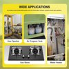 Upgraded 4 Gas Monitor Multi Gas Detector, Yfwsrecinoe Gas Leak Detector, Rechargeable 4 Gas Monitor Ex H2s Co O2 with LCD Multiple Indicator (Yellow)