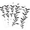 Fake Bats Tattoos,4-Sheet Black Flying Vampire Vampiress Bat Temporary Tattoos for Halloween Costume Makeup