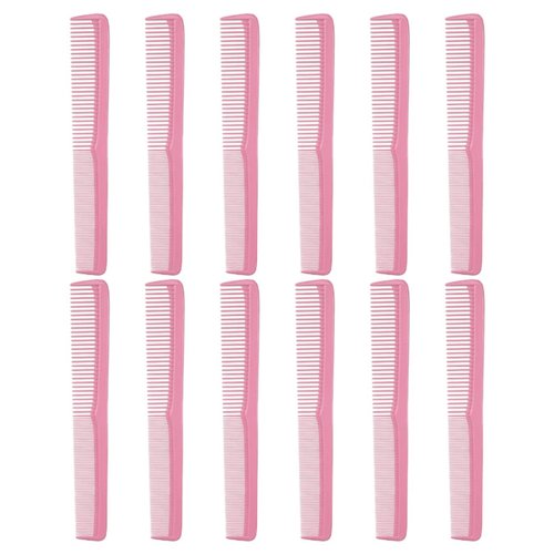 Styling Gear 150 Hair Combs Barber Comb Set Combs For Men Combs For Women Combs For Hair Stylist Beard Mustache Styling Pocket Comb Made In USA 12 Piece. (Pink)