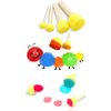 IELEK Kids Art & Craft Painting Drawing Tools Mini Flower Sponge Brush Set Fun Kits Early DIY Learning