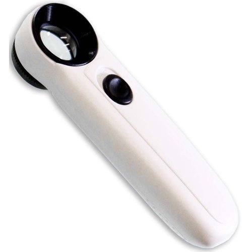 LUMAGNY 40X Power Handheld LED Illuminated Magnifier | 21 mm Diameter Lens | Ergonomic Handle for Comfort Grip | Lightweight, Pocket-Sized Design | Ideal for Jewelers & Hobbyists