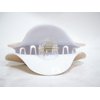 Generic Glossy blonde beige hair claw clip with wood grain effect
