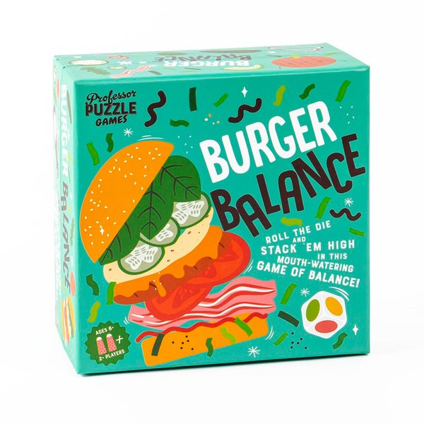 Professor PUZZLE Foodie Games - Burger Balance Stacking Game