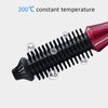 Curling Iron Brush, Folding Electric Hair Curler Heated Curling Wand Styler Hot Comb Brush Ceramic Coating Portable Hair Dressing Beauty Tool for Home Professional Salon(American standard (110-240V))
