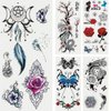Red Tattoo, Fashion Butterfly Dragon Flower Body Art Temporary Fake Tattoo Sticker Decal Temporary Tattoos
