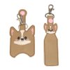 Corgi Face Hand Sanitizer Holder And/Or Lip Balm Holder
