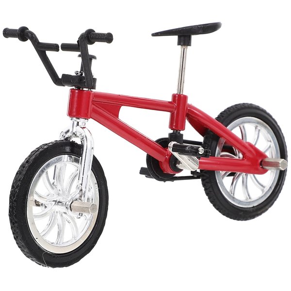 Beatifufu Mini Simulated Bike Miniature Bicycle Model for Doll House Decor Tiny Bike Model with Doll Seat for Girls for Micro Scene Decoration and Imaginative Play