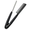 FRCOLOR 2Pcs Straightening Comb Flat Iron Comb Salon Hair Brush Combs V-shaped Straight Comb Hairdressing Styling Hair Straightener for Hair Salon Home Use