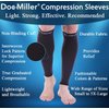 Doc Miller Calf Compression Sleeve Women and Men- 20-30 mmHg - 2 Pairs Calf Sleeve for Surgery Recovery Maternity Shin Splints Varicose Veins and Calf Injuries - Small Size - Black Color