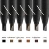 6pcs/pack Brow Pencil Set Pull Cord Peel-off Eyebrow Pencils Waterproof Long Lasting Microblading Eyebrow Pen for Marking, Filling, Outlining (Brown)
