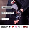 MRX Weight Lifting Gloves Gym Training Bodybuilding Fitness Powerlifting Workout Weightlifting Gloves Genuine Leather for Men & Women