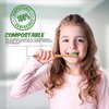Little Footprint Kids Bamboo Toothbrushes - 12 Pack |BPA Free Soft Bristles Toothbrushes | Eco-Friendly, Natural Bamboo Toothbrush Set | Biodegradable, Compostable, Wooden Eco Friendly