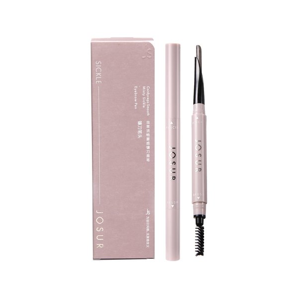 JOSURBEAUTY 2-Pack Double-Headed Waterproof Eyebrow Pencil & Chalk - Non-Smudging, Sweat-Resistant, Long-Lasting Natural & Smooth Brow Makeup for Beginners & Pros