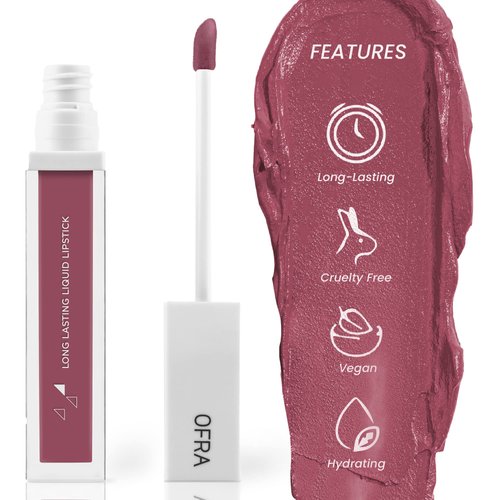 Ofra Cosmetics Unzipped - Long Lasting Liquid Lipstick Lightweight Velvet Matte Lip Makeup with Vitamin A & Antioxidants - Lasts Up To 5 Hours - Vegan Formula - 8g Tube