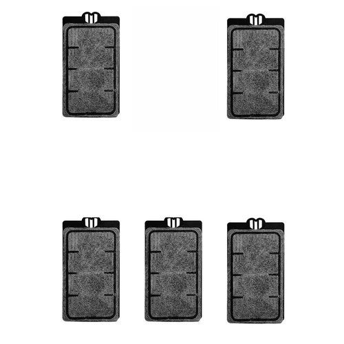 FRIRODSAY Aquarium Filter Fish Tank Filter for Turtle Tanks, Reptiles, Amphibians, Frog, Cichlids, Newt or Fish Tank Waterfall Flow Water Clean Pump (Cartridges-5PCS)