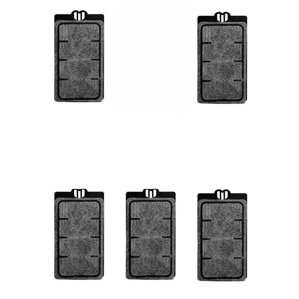 FRIRODSAY Aquarium Filter Fish Tank Filter for Turtle Tanks, Reptiles, Amphibians, Frog, Cichlids, Newt or Fish Tank Waterfall Flow Water Clean Pump (Cartridges-5PCS)