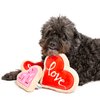 Midlee Red Heart Love Sugar Cookie Valentine's Dog Toy (Small)