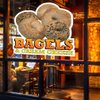 Food Truck Decals Bagels & Cream Cheese Concession Restaurant Die-Cut Vinyl Sticker Sign 10 in on Longest Side