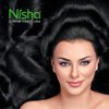 Nisha Creme Hair Color Pack of 3 Natural Black,Beautiful Color Permanent Hair Dye,Long-Lasting High-Definition Color,Shine & Silky Softness, Permanent Hair Color,Ammonia Free, Vegan, Cruelty Free