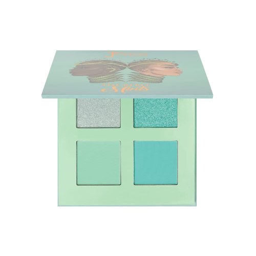 Juvia's Place Rebel Quad Mint Eyeshadow Palette - Professional Eye Makeup, Pigmented Eyeshadow Palette, Makeup Palette for Eye Color & Shine, Pressed Eyeshadow Cosmetics, Shades of 4