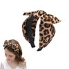 YangQian Leopard Bow Thick Headbands for Women Boho Bow Tie Knot Bowknot Headband Hair Hoop Head Bands No Slip Fashion for Women Birthday Christmas Headbands Gifts for Women