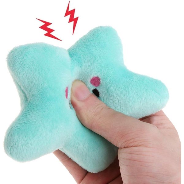 DPWOUM Sky Blue Dog Training Toys Shaped Plush Toy Squeaky Toys Pet Puppy Interactive Toys for Teaser Toys for Dog Training Pet Supplies Toys