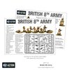 Warlord Bolt Action 8th Army Infantry Commonwealth Infantry Western Desert 1:56 WWII Military Wargaming Plastic Model Kit, Small