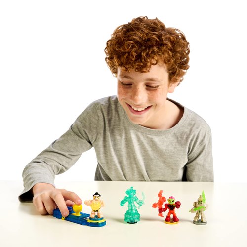 Legends of Akedo Power Storm - Official Rules Starter Pack - Legendary Punch Attack - 3 Mini Battling Warriors with Training Practice Piece and Exclusive Joystick Controller with 1 Trigger Controller, 1 Accessory, 1 Instruction Manual, 3 Figure