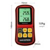 Digital K Type Thermometer 2 Channel K/J/T/E/R/S/N Type Thermocouple Thermometer Temperature Meter HVAC Meter with Backlight LCD Display