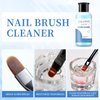 SULLMAR Nail Art Brush Cleaner & Restorer Quickly Clean Gel Nail Brushes Nail Brush Preserver for Any Nail Art Brush DIY Salon at Home 1.35fl.oz