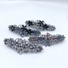 4 PCS Elegant Hair Barrettes for Women Ladies, Flower Crystal Rhinestones Barrettes Spring Hair Clip Accessories Women Fashion Ponytail Holders Barrettes for Daily Wear Mothers Day Gifts