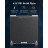 Creality Official K1C Build Plate, 235x235mm Textured Surface PEI Sheet Magnetic Flexible Spring Steel Bed Plate for K1 SE/K1/Ender 3/3 V2/3 V3/3 V3 KE/3 V3 SE (Without Magnetic Base)