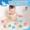 Veais Alphabet Bath Toys, 26pcs Floating Starfish Bath Toy,Montessori Educational Preschool ABC Learning Toys with Mesh Bag for Toddlers Age 2 3 4