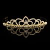 Anderson's Sissy Clear Rhinestone Gold Tiara, 1.25 Inches, Women, Girls, Wedding Tiara, Queen Or Princess Prom Tiara Homecoming, Pageant, Wedding, School Dance, Award, Costume, Party, Event