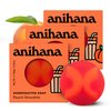 ANIHANA Handcrafted Soap 3 Pack with Coconut Oil, Gentle Cleansing Paraben Free Cruelty Free Refreshing Peach Smoothie Scent 4.23 oz each