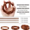 Messar Bonsai Tool Set, 30M Aluminium Bonsai Training Wire Line 3-Sizes(1.0mm/1.5mm/2.0mm) and 20 Pcs Flower Pot Hole Mesh Pad (4.5cm/1.8 inches) for Outdoor Plant Pot & DIY Hanging Art Crafts