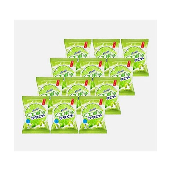 Lime Salt Candy with Vitamin C Powderfilled ,Hart candy ,Refreshing 40 g./10 count (pack of 12) Halal Certified by Thailadgoods