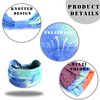 FULZTEY Wide Headbands for Women Boho Headwraps Fashion Tie Dye Hairband Non Slip Knot Bandanas Comfy Cotton Turban Stretchy Sport Workout Sweat Head Bands for Women's Hair Accessories 3 Pack