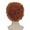 shecool Brown Red Curly Wig for Women Mrs Roper Wig with Glasses Short Curly Wigs for Mrs Roper Costume Women Curly Wavy Ginger Wig for Halloween Costume with Wig Cap SL031