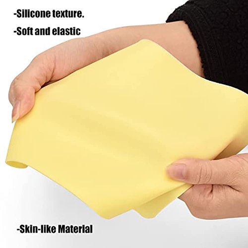 10PCS Tattoo Practice Skin, Soft and 6”×8 ”Tattoo Skin Fake Skin for Tattooing Silicone Tattoo Skin for Makeup Tattooing and Microblading Fake Eyebrows Practice Skins for Tattoo Supplies(8x6" 1.2MM)