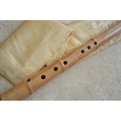 8 Hole Shakuhachi Dongxiao Bamboo Flute G Key Zen Instrument Natural shakuhachi style mouthpiece