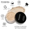 PHOERA Foundation Full Coverage,PHOERA Face Powder, Soft Focus Setting Powder, PHOERA Makeup Lightweight Wrinkles Matte Natural Finish for a Flawless Complexion(103 Warm peach+N.02 Cool Beige)