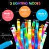 JOYIN Light Up Pop Tubes, 18 Pack Glow Sticks Party Favors, Sensory Toys Fidget Tubes, Glow Necklaces Bracelets Party Supplies for Birthday Gifts Decorations, Camping Wedding Goodie bags