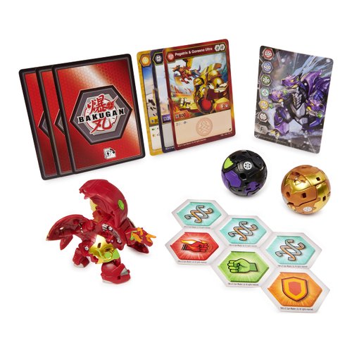 Bakugan Starter Pack 3-Pack, Fused Pegatrix X Goreene Ultra, Armored Alliance Collectible Action Figures